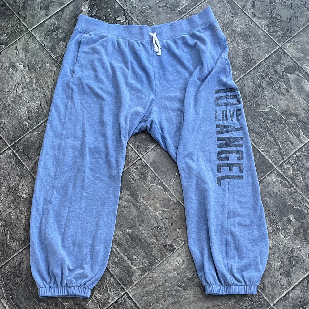 VICTORIA’S SECRET Women’s Y2K Joggers with Black Print Cozy Coquette Athleisure